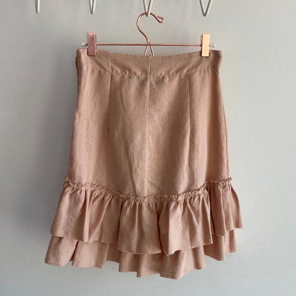 💃🏼5x HP!💃🏼 NWT IRO Musk Linen Ruffle Skirt - Picture 5 of 11